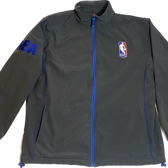 NBA League Majestic Men's Sz XLT Charcoal Gray Full Zip Apex Jacket Basketball - Picture 4 of 7